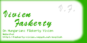 vivien faskerty business card