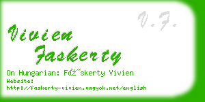 vivien faskerty business card